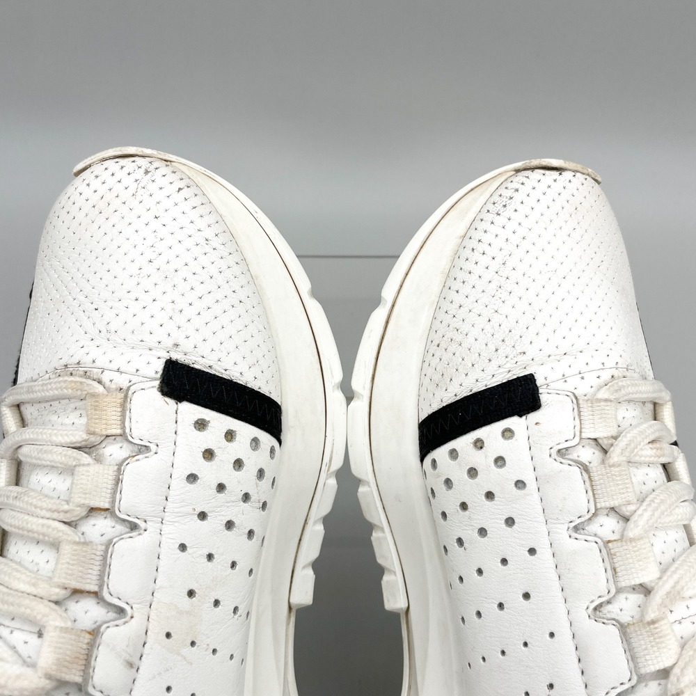Givenchy Spectre Runner White Perforated Leather Zip Low Top Sneakers Womens 37 - Picture 12 of 15